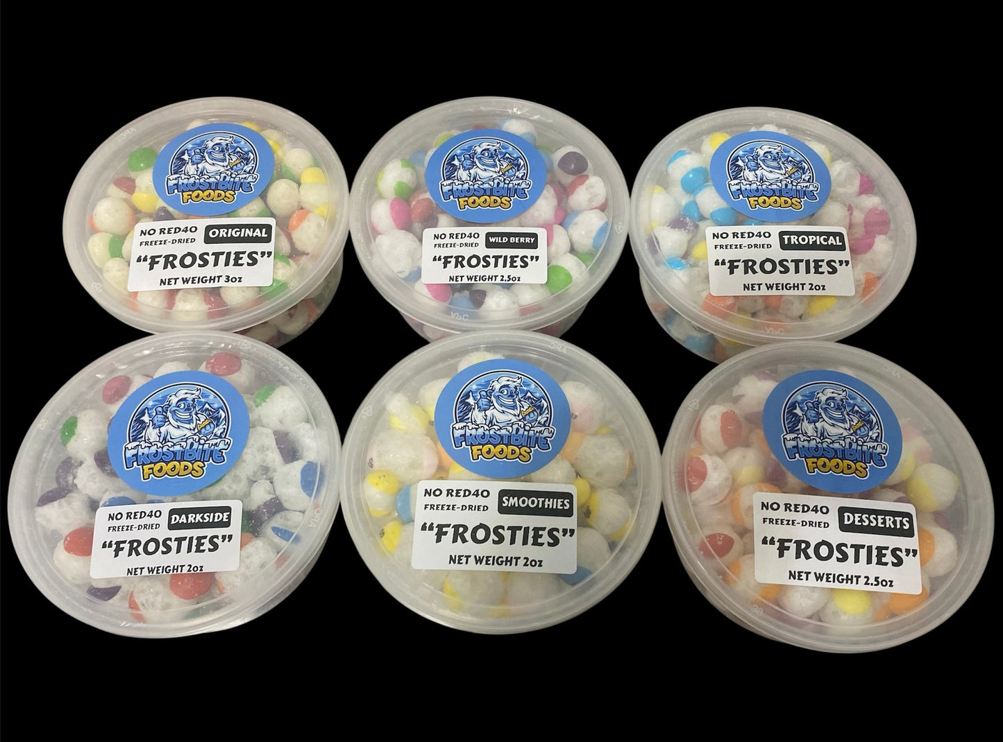 Frosties Super Bundle! - Darkside, Original, Wild Berry, Desserts, Smoothies, Tropical