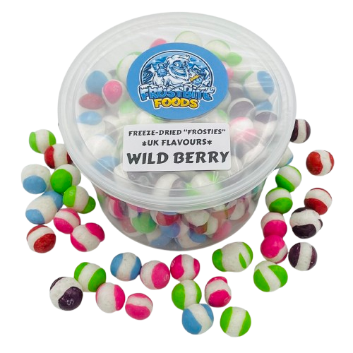 "Frosties" Freeze-Dried Candy - Wild Berry UK Flavor (Red40 Free)